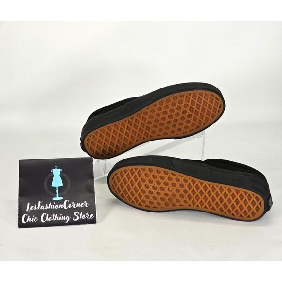 Vans Children Black Canvas Doheny Platform Low Top Sneaker Size 2.5Y  1234 - Picture 7 of 16